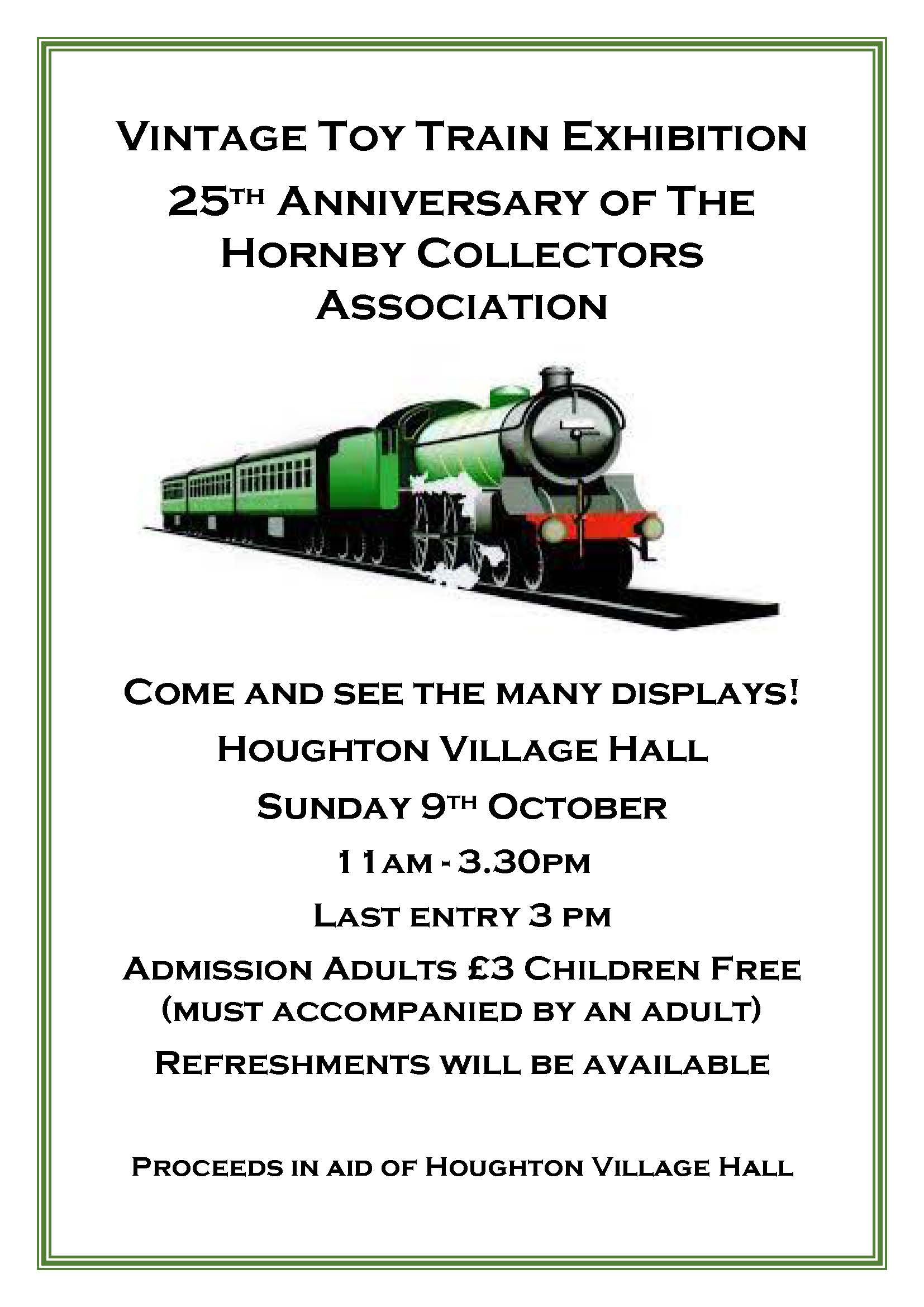 Vintage Toy Train Exhibition Houghton Village Hall